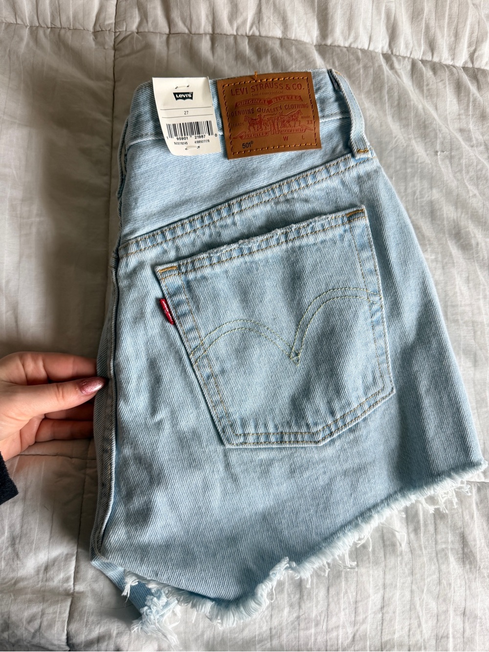 Levi's Light Blue Denim Jean Shorts